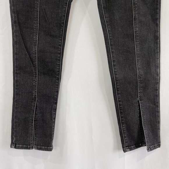 Levi's Slit Front 721 High Rise Skinny Jeans Dark Grey Size 31 - Picture 7 of 16